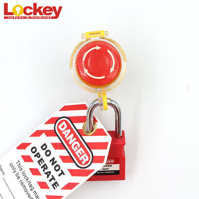 Elektrisches Schalter-Ausrück-transparenter Sicherheits-Notaus-Knopf Lockey