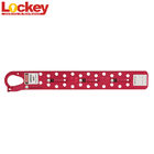 Lengthen 24 Hole Sliding Long Lock Out Tag Out Hasp With 24 Locks In Red